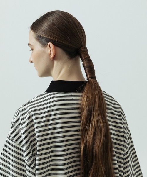 SLICK（スリック）の「【SLICK/スリック】Multi Border Drawstring Polo/マルチボーダー ドローストリング ポロ（ポロシャツ・メンズ・ホワイト/レッド・1/2）」の10枚目の写真