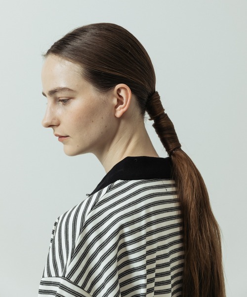 SLICK（スリック）の「【SLICK/スリック】Multi Border Drawstring Polo/マルチボーダー ドローストリング ポロ（ポロシャツ・メンズ・ホワイト/レッド・1/2）」の11枚目の写真