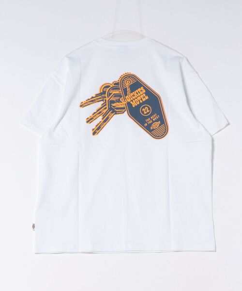 Dickies(ディッキーズ)の「Dickies/ディッキーズ モーテルキー バックプリントTシャツ 半袖(Tシャツ/カットソー・メンズ・ホワイト/ブラック・MEDIUM/X-LARGE/LARGE)」の3枚目の写真