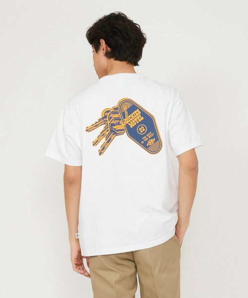 Dickies(ディッキーズ)の「Dickies/ディッキーズ モーテルキー バックプリントTシャツ 半袖(Tシャツ/カットソー・メンズ・ホワイト/ブラック・MEDIUM/X-LARGE/LARGE)」の2枚目の写真