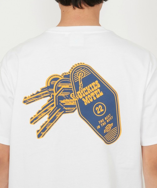 Dickies(ディッキーズ)の「Dickies/ディッキーズ モーテルキー バックプリントTシャツ 半袖(Tシャツ/カットソー・メンズ・ホワイト/ブラック・MEDIUM/X-LARGE/LARGE)」の5枚目の写真
