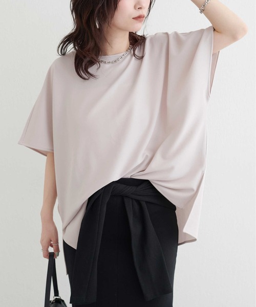 LARUTA(ラルータ)の「【LARUTA】カットジョーゼットショルダープルオーバー(Tシャツ/カットソー・レディース・ブラウン/ブラック/グレイッシュベージュ・FREE)」の14枚目の写真
