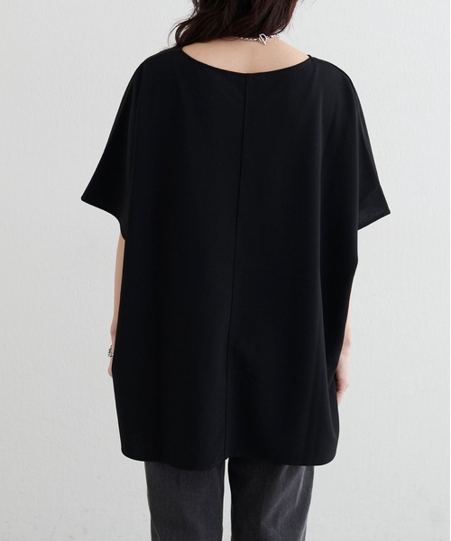 LARUTA(ラルータ)の「【LARUTA】カットジョーゼットショルダープルオーバー(Tシャツ/カットソー・レディース・ブラウン/ブラック/グレイッシュベージュ・FREE)」の18枚目の写真