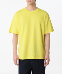 リラックスフィットクルーネックTシャツ[ネオンイエロー]