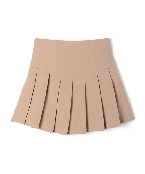 M DOLLY(エムドリー)の「High waist emmy pleats mini skirt / ハイウエストエミープリーツミニスカート(スカート・レディース・ベージュ/ブラック・S/M)」の18枚目の写真