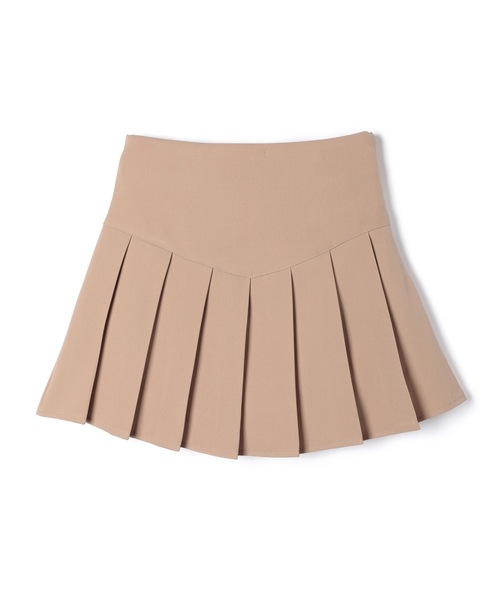 M DOLLY(エムドリー)の「High waist emmy pleats mini skirt / ハイウエストエミープリーツミニスカート(スカート・レディース・ベージュ/ブラック・S/M)」の19枚目の写真