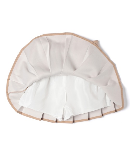 M DOLLY(エムドリー)の「High waist emmy pleats mini skirt / ハイウエストエミープリーツミニスカート(スカート・レディース・ベージュ/ブラック・S/M)」の20枚目の写真