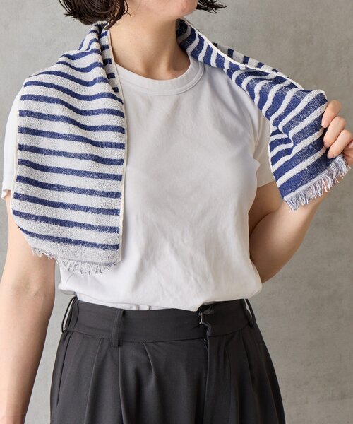 BIRTHDAY BAR(バースデイバー)の「COOL TOWEL 接触冷感タオル(ハンカチ/ハンドタオル・レディース・グレー/ネイビー・0)」の2枚目の写真