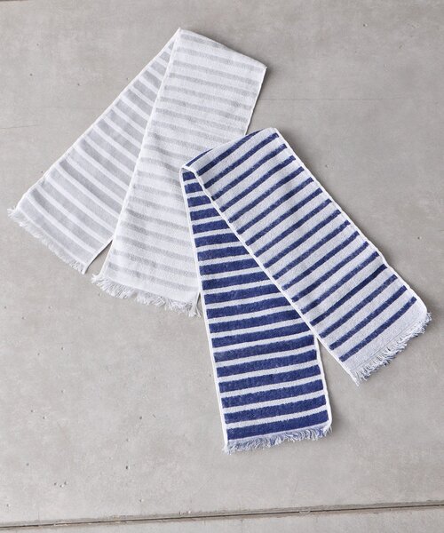 BIRTHDAY BAR(バースデイバー)の「COOL TOWEL 接触冷感タオル(ハンカチ/ハンドタオル・レディース・グレー/ネイビー・0)」の4枚目の写真