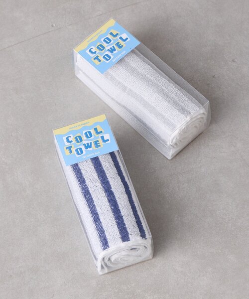 BIRTHDAY BAR(バースデイバー)の「COOL TOWEL 接触冷感タオル(ハンカチ/ハンドタオル・レディース・グレー/ネイビー・0)」の6枚目の写真