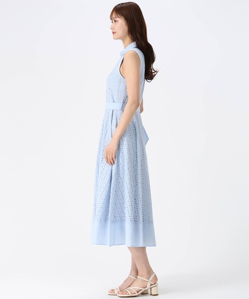 MISCH MASCH(ミッシュマッシュ)の「2026春夏新作 総レースノースリシャツワンピース(シャツワンピース・レディース・ブルー/カーキ/ホワイト/ブラウン・S/M)」の18枚目の写真