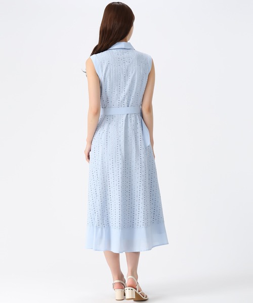 MISCH MASCH(ミッシュマッシュ)の「2026春夏新作 総レースノースリシャツワンピース(シャツワンピース・レディース・ブルー/カーキ/ホワイト/ブラウン・S/M)」の19枚目の写真