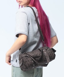 WOODENDOLL(ウッディンドール) 【レディース】 ハンドバッグ 3WAY レオパード ミニボストン 綿100% ショルダーバッグ K-Fashion