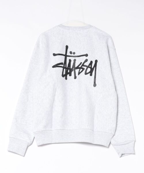 STUSSY(ステューシー)の「【STUSSY】ステューシー BASIC LOGO RAISING OF SWEAT ロゴ スウェット トレーナー(スウェット・メンズ・アッシュグレー/ブラック・XL/L/M)」の3枚目の写真