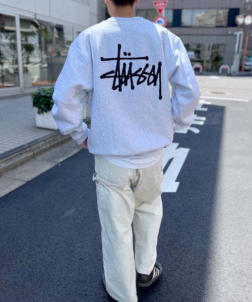 STUSSY(ステューシー)の「【STUSSY】ステューシー BASIC LOGO RAISING OF SWEAT ロゴ スウェット トレーナー(スウェット・メンズ・アッシュグレー/ブラック・XL/L/M)」の8枚目の写真