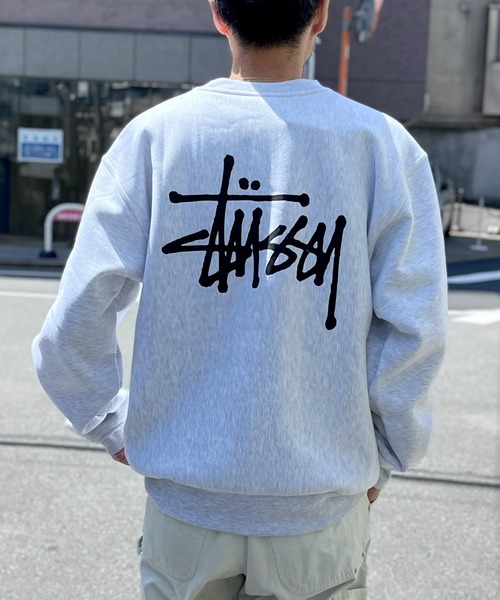 STUSSY(ステューシー)の「【STUSSY】ステューシー BASIC LOGO RAISING OF SWEAT ロゴ スウェット トレーナー(スウェット・メンズ・アッシュグレー/ブラック・XL/L/M)」の5枚目の写真