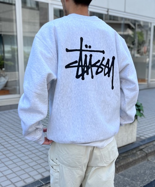 STUSSY(ステューシー)の「【STUSSY】ステューシー BASIC LOGO RAISING OF SWEAT ロゴ スウェット トレーナー(スウェット・メンズ・アッシュグレー/ブラック・XL/L/M)」の6枚目の写真
