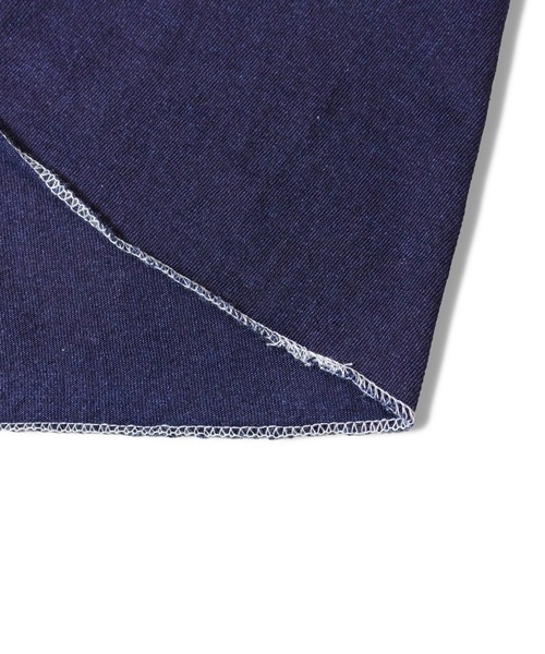 Healthknit(ヘルスニット)の「Healthknit INDIGO HENLEY NECK SHORT SLEEVE TEE(Tシャツ/カットソー・メンズ・ライトインディゴブルー/ダークインディゴブルー/インディゴブルー・M/L/XL)」の13枚目の写真