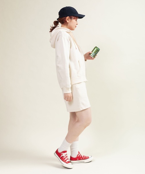 CHILD WOMAN(チャイルドウーマン)の「30/10裏毛ショートパンツ(セットアップ対応)(スウェットパンツ・レディース・アイボリー・FREE)」の8枚目の写真