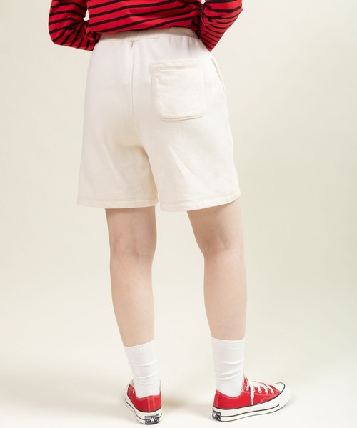 CHILD WOMAN(チャイルドウーマン)の「30/10裏毛ショートパンツ(セットアップ対応)(スウェットパンツ・レディース・アイボリー・FREE)」の6枚目の写真