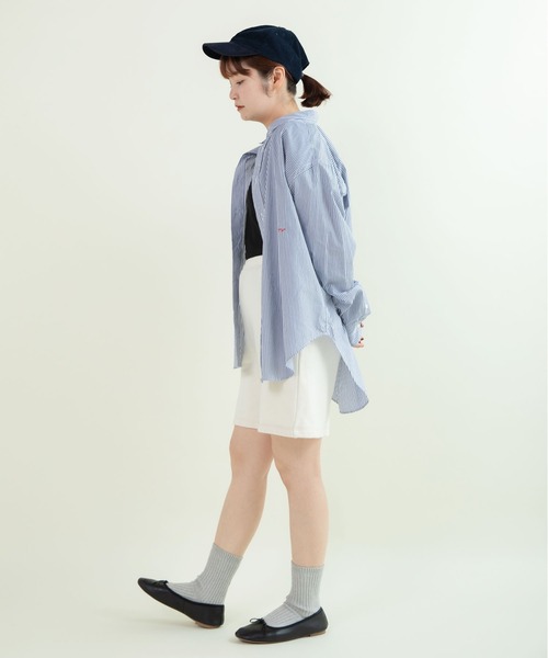 CHILD WOMAN(チャイルドウーマン)の「30/10裏毛ショートパンツ(セットアップ対応)(スウェットパンツ・レディース・アイボリー・FREE)」の16枚目の写真