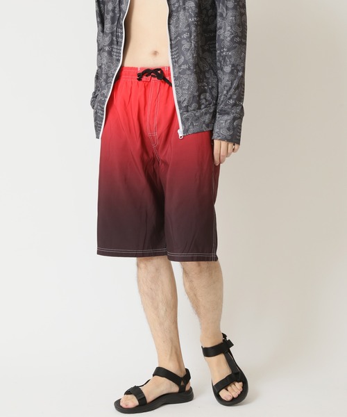 サーフパンツ 水着 海パン 海水パンツ グラデーション 単色 GyMTEC