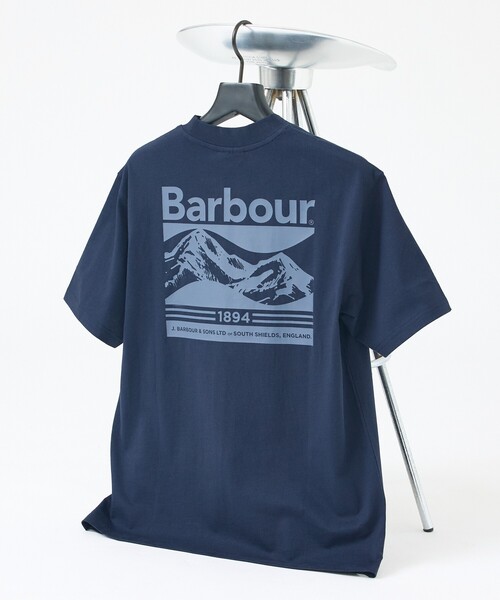 Barbour（バブアー）の「【Barbour / バブアー】 MTS1611 CAMBER T/バックプリント/ワンポイントロゴTシャツ/ユニセックス（Tシャツ/カットソー・メンズ・カーキ/ネイビー/ホワイト/グレイッシュブルー・M/L）」の7枚目の写真