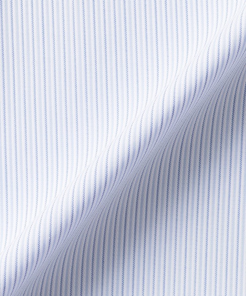 TOKYO SHIRTS（トウキョウシャツ）の「【透け防止】 形態安定ノンアイロン ワイド 7分袖ビジネスワイシャツ（ビジネスシャツ・レディース・ブルー・XL/M/S/LL/L）」の2枚目の写真