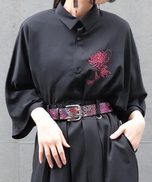 REZEN（リゼン）の「菊刺繍半袖シャツ（シャツ/ブラウス）」
