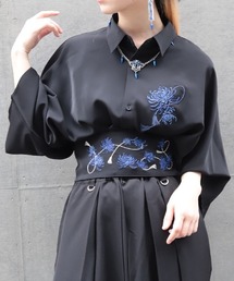 REZEN（リゼン）の「菊刺繍半袖シャツ（シャツ/ブラウス）」