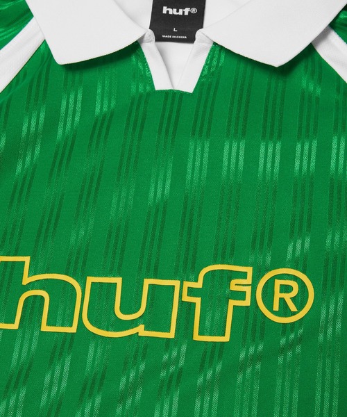 HUF(ハフ)の「SIDELINE SOCCER JERSEY(Tシャツ/カットソー・メンズ・ホワイト/グリーン・S/M/L/XL/XXL)」の10枚目の写真