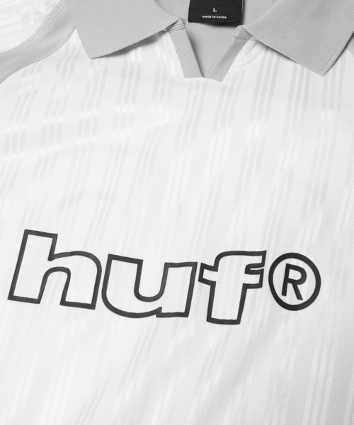 HUF(ハフ)の「SIDELINE SOCCER JERSEY(Tシャツ/カットソー・メンズ・ホワイト/グリーン・S/M/L/XL/XXL)」の14枚目の写真