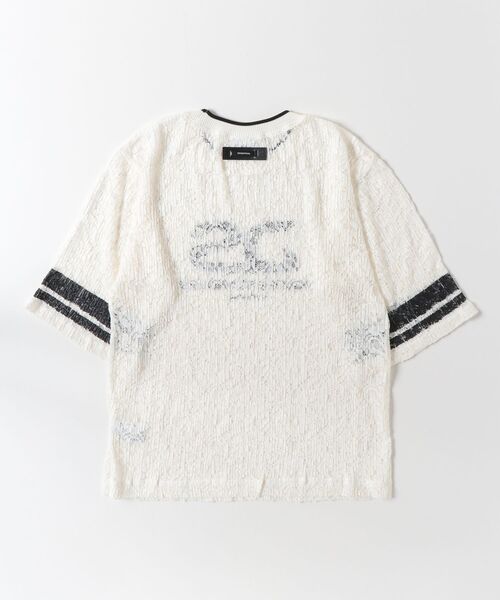 ESSENTIAL(エッセンシャル)の「フラワーラッセルレーストップス(Tシャツ/カットソー・レディース・オフホワイト/グリーン・FREE)」の3枚目の写真