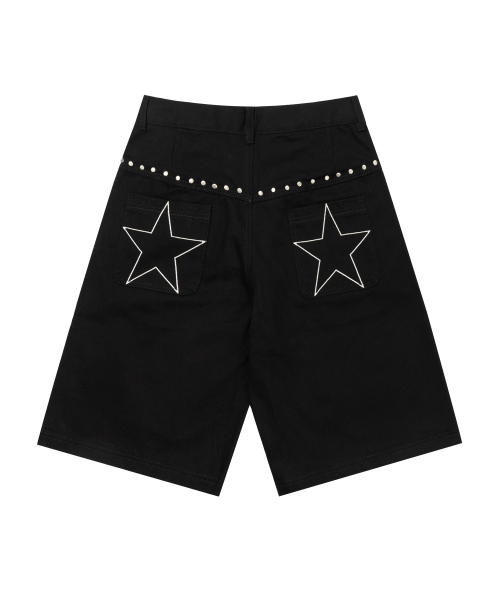 kaifai(カイファイ)の「スタースタッズバミューダパンツ(ブラック)K26QC241(その他パンツ・レディース・その他・MEDIUM/LARGE)」の3枚目の写真