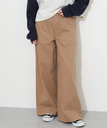 ウエストゴムストレッチツイルベイカーパンツ