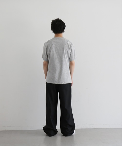 KAIKO(カイコー)の「KAIKO H neck t-shirts(Tシャツ/カットソー・メンズ・トップグレー・1/3/2)」の2枚目の写真