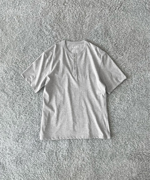 KAIKO(カイコー)の「KAIKO H neck t-shirts(Tシャツ/カットソー・メンズ・トップグレー・1/3/2)」の5枚目の写真