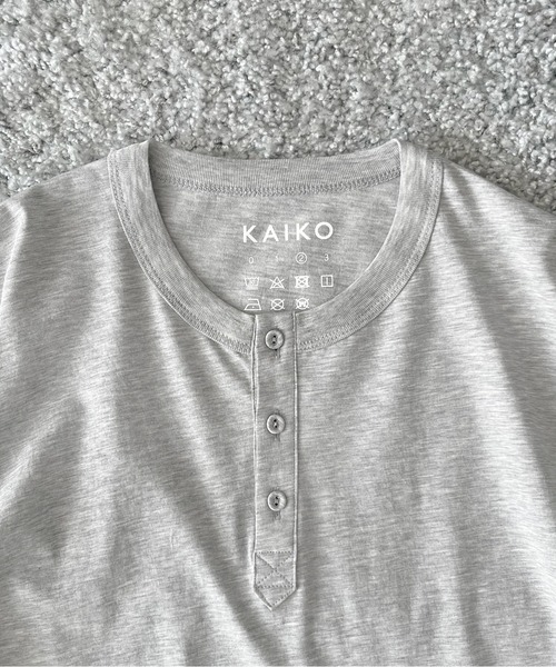 KAIKO(カイコー)の「KAIKO H neck t-shirts(Tシャツ/カットソー・メンズ・トップグレー・1/3/2)」の6枚目の写真