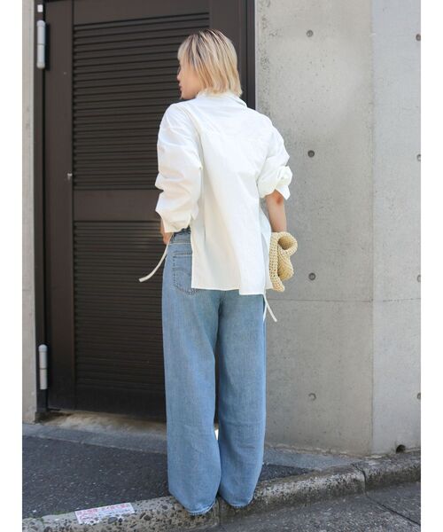 Ungrid（アングリッド）の「サイドスリットミリタリーシャツ（シャツ/ブラウス・レディース・オフホワイト/グリーン/パープル・FREE）」の14枚目の写真