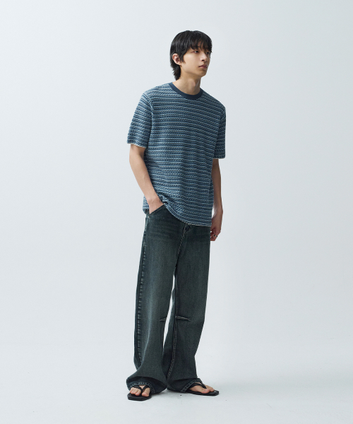 INTEMPOMOOD(インテンポムード)の「フィッシュピンストライプニット : 2カラー(ニット/セーター・レディース・ブルー/ネイビー・LARGE/MEDIUM)」の19枚目の写真
