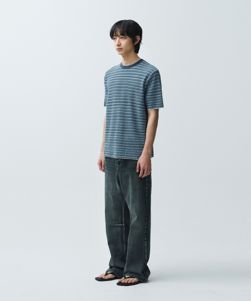 INTEMPOMOOD(インテンポムード)の「フィッシュピンストライプニット : 2カラー(ニット/セーター・レディース・ブルー/ネイビー・LARGE/MEDIUM)」の20枚目の写真