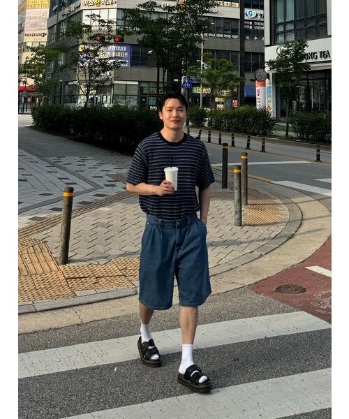 INTEMPOMOOD(インテンポムード)の「フィッシュピンストライプニット : 2カラー(ニット/セーター・レディース・ブルー/ネイビー・LARGE/MEDIUM)」の8枚目の写真