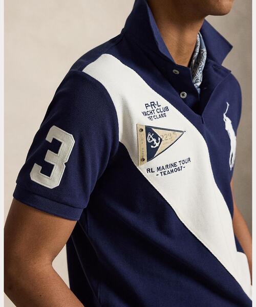 POLO RALPH LAUREN(ポロ ラルフ ローレン)の「カスタム スリム フィット Big Pony メッシュ ポロシャツ(ポロシャツ・メンズ・ネイビー系1・L/M/S/XL/XS/XXL)」の5枚目の写真
