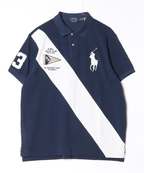 POLO RALPH LAUREN(ポロ ラルフ ローレン)の「カスタム スリム フィット Big Pony メッシュ ポロシャツ(ポロシャツ・メンズ・ネイビー系1・L/M/S/XL/XS/XXL)」の6枚目の写真