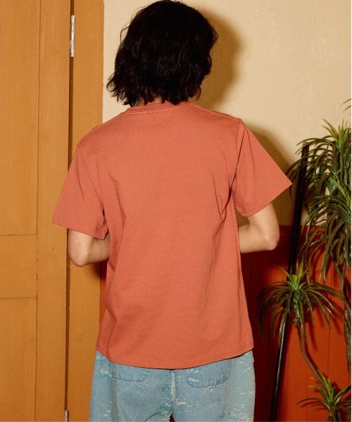 go slow caravan（ゴースローキャラバン）の「USA/C 色々刺繍 PKT TEE（Tシャツ/カットソー・メンズ・アイボリー/コーラルピンク/ラベンダー・SMALL/MEDIUM/LARGE/X-LARGE）」の12枚目の写真