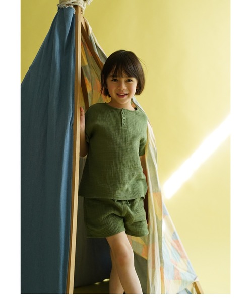 Catchup(ケチャップ)の「ガーゼショートパンツ(その他パンツ・キッズ・ブラウン/ピンク/グリーン・90㎝/100㎝/110㎝/130㎝/120㎝)」の9枚目の写真