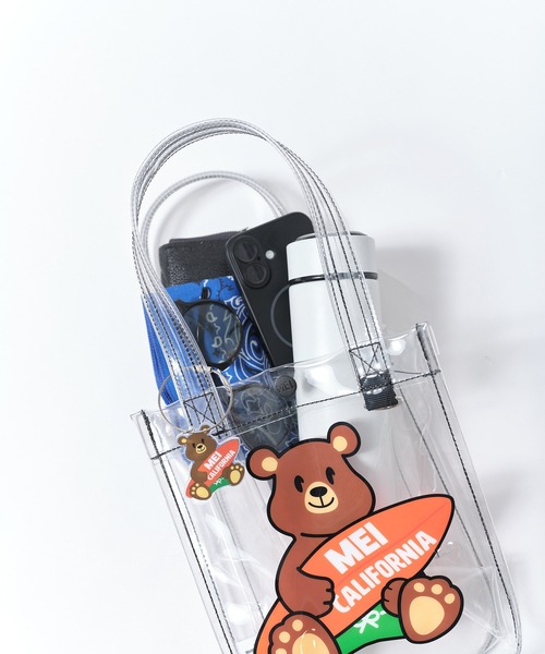 MEI(メイ)の「【 MEI / メイ 】MEI BEAR SUMMER TOTE / メイベアーサマートート(トートバッグ・レディース・クリア・FREE)」の1枚目の写真