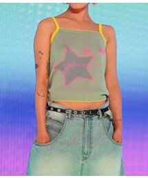 youthbath（ユースバース）の「COLOR STAR KNIT TOP_KHAKI（ニット/セーター）」