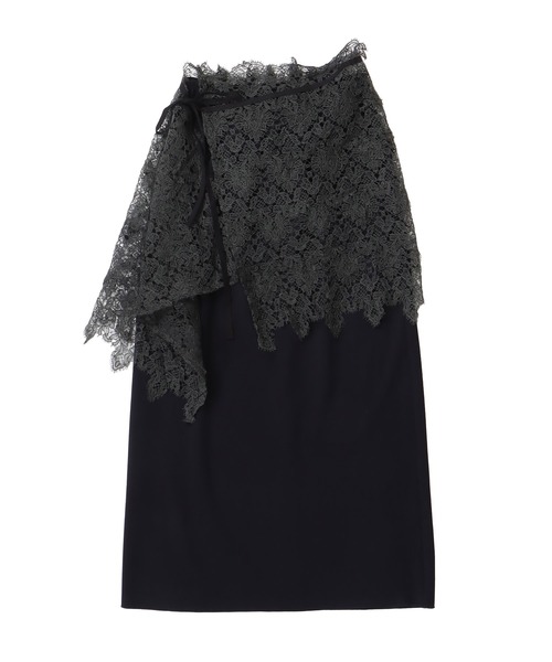 DRESSLAVE(ドレスレイブ)の「lace twinset skirt(レースツインセットスカート)(スカート・レディース・ホワイト/ネイビー・38)」の2枚目の写真