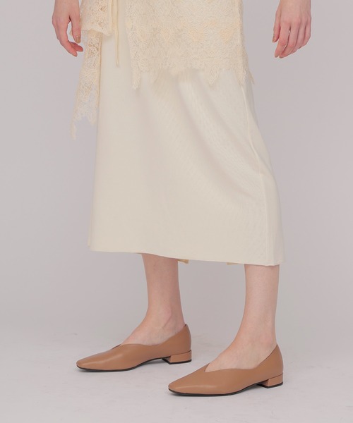 DRESSLAVE(ドレスレイブ)の「lace twinset skirt(レースツインセットスカート)(スカート・レディース・ホワイト/ネイビー・38)」の6枚目の写真